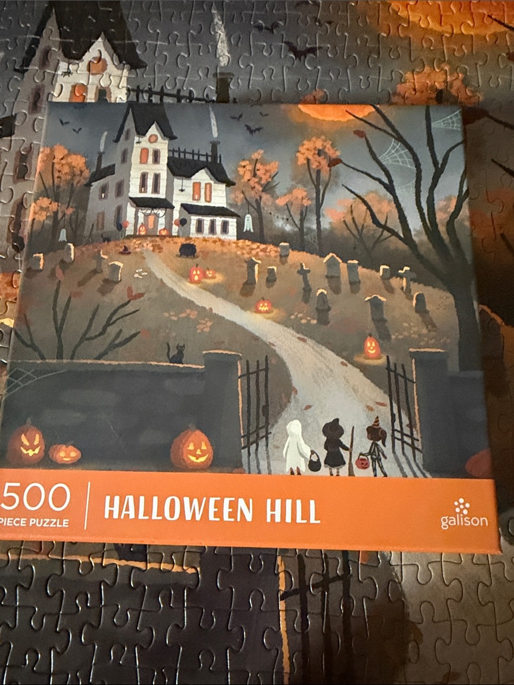 Puzzle by Galison. 500ct. Halloween Hill